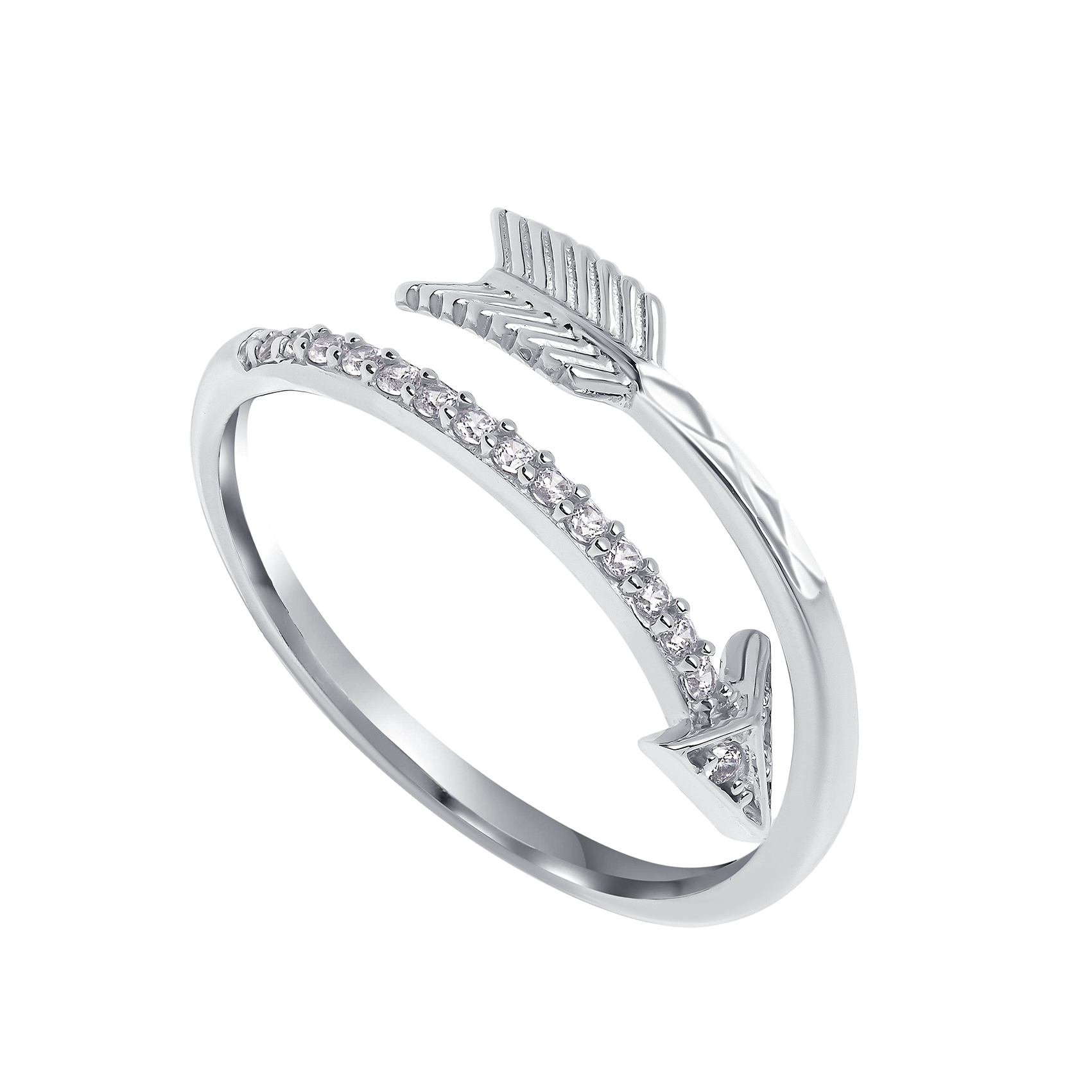 Nhẫn vàng ý đính đá CZ 013