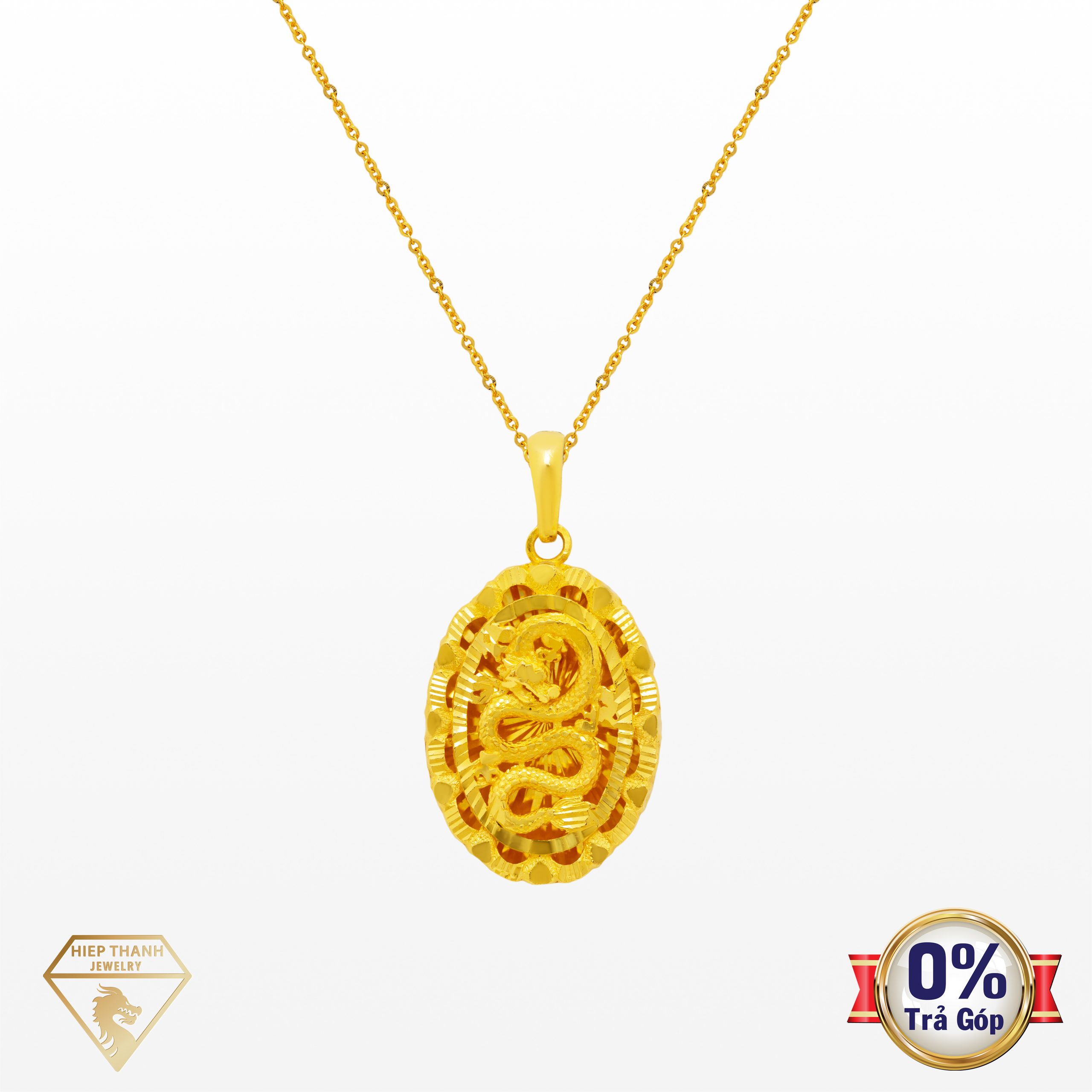 Mặt dây chuyên cưới vàng 24K MC004